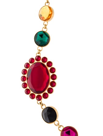 Miu Miu Crystal Station Necklace