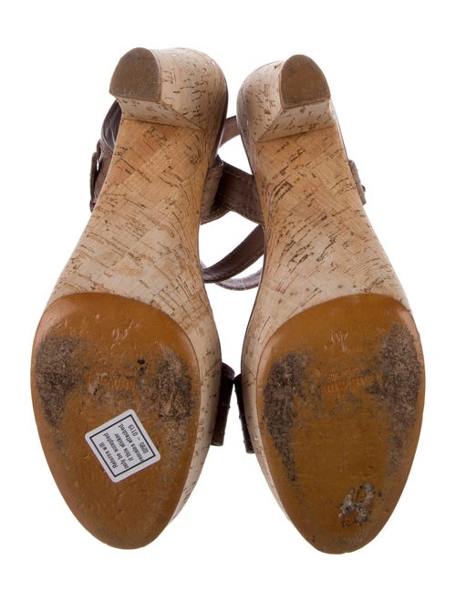 Miu Miu Leather Slingback Sandals