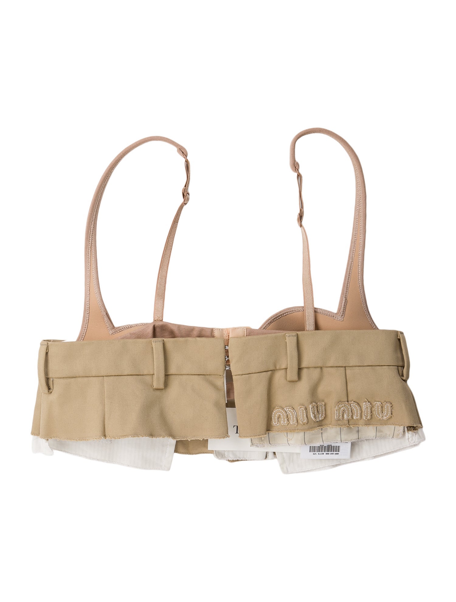 Miu Miu 2022 Strapless Crop Top