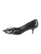 Miu Miu Patent Leather Crystal Embellishments Pumps