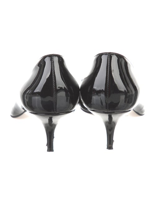 Miu Miu Patent Leather Crystal Embellishments Pumps