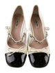 Miu Miu Patent Leather Chain-Link Accents Pumps