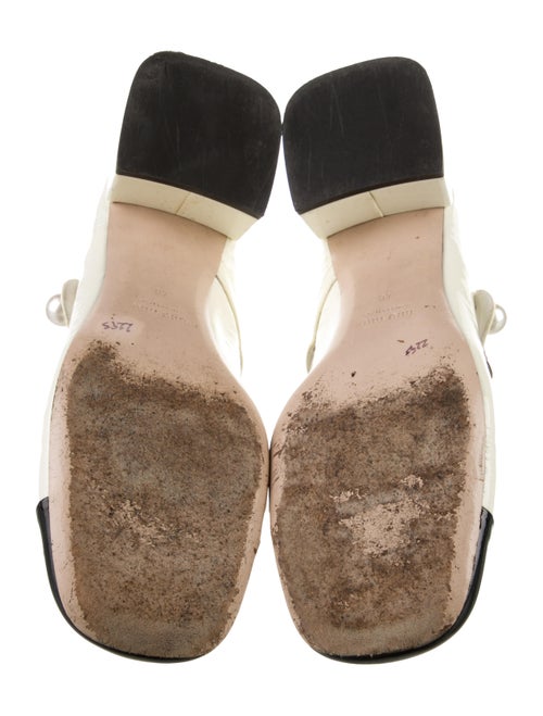 Miu Miu Patent Leather Chain-Link Accents Pumps