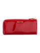 Miu Miu Patent Leather Continental Wallet