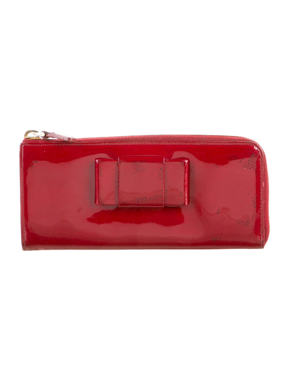 Miu Miu Continental Wallet Red Patent Leather Gol… - image 2
