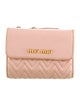 Miu Miu Leather Printed Compact Wallet