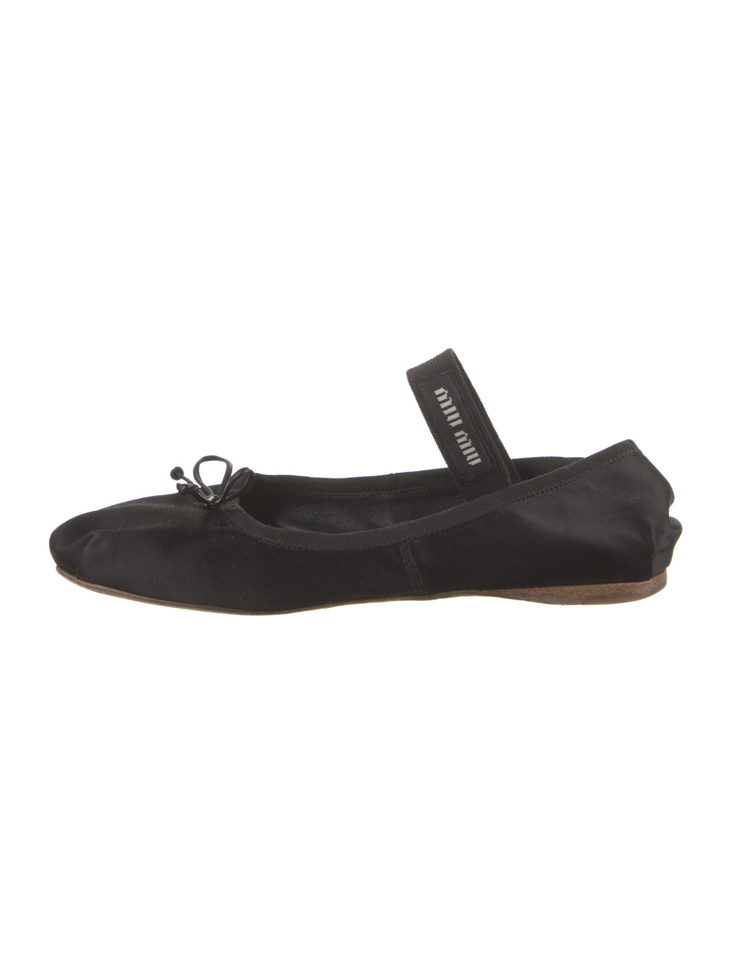 Miu Miu Satin Mary Jane Flats
