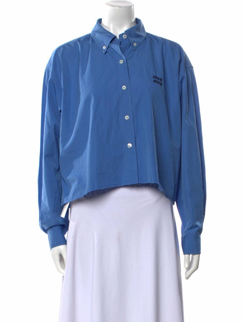 Miu Miu 2022 Long Sleeve Crop Top