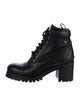 Miu Miu Leather Combat Boots