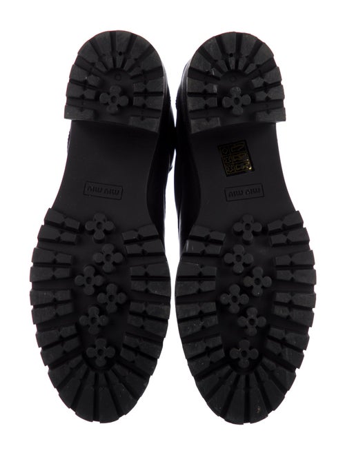 Miu Miu Leather Combat Boots