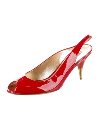Miu Miu Patent Leather Slingback Pumps