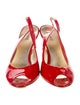 Miu Miu Patent Leather Slingback Pumps