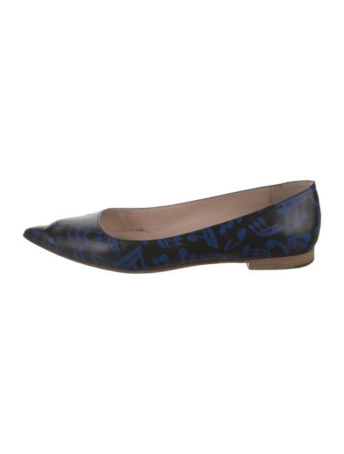 Miu Miu Leather Printed Flats