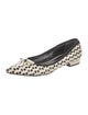 Miu Miu Leather Plaid Print Flats