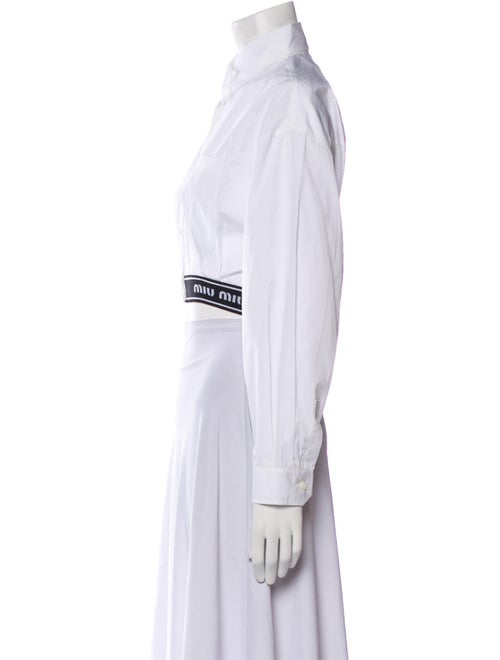 Miu Miu 2022 Long Sleeve Crop Top