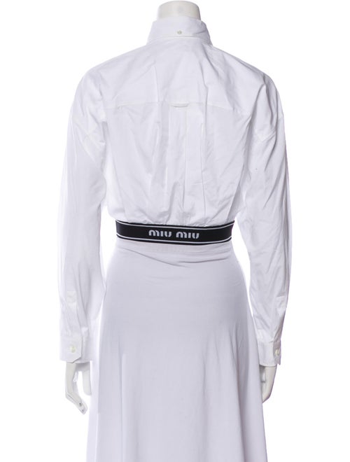 Miu Miu 2022 Long Sleeve Crop Top