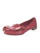 Miu Miu Patent Leather Bow Accents Flats