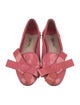 Miu Miu Patent Leather Bow Accents Flats