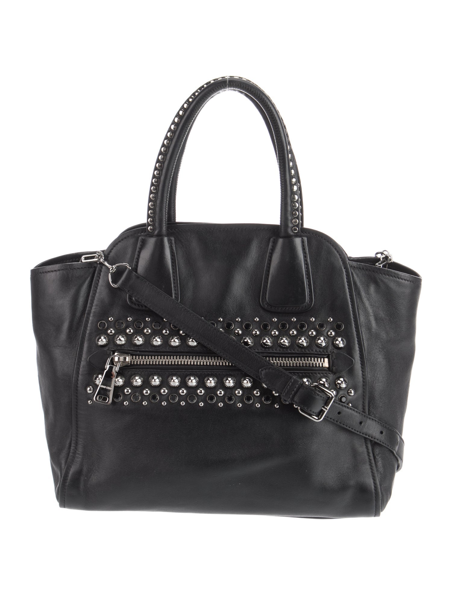 Miu Miu Leather Top Handle Bag