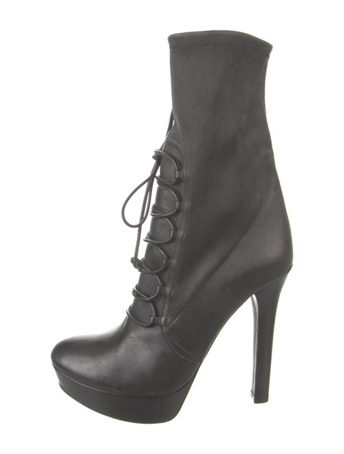 Miu Miu Leather Lace-Up Boots