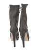 Miu Miu Leather Lace-Up Boots