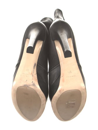 Miu Miu Leather Lace-Up Boots