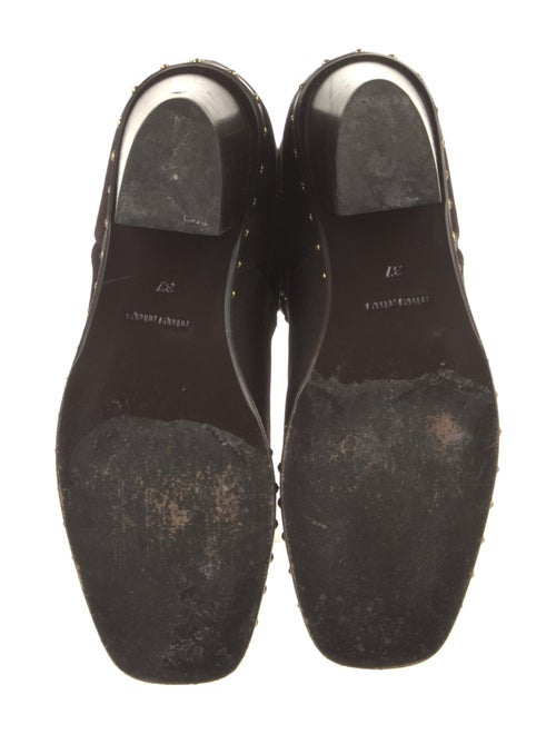 Miu Miu Suede Studded Accents Riding Boots