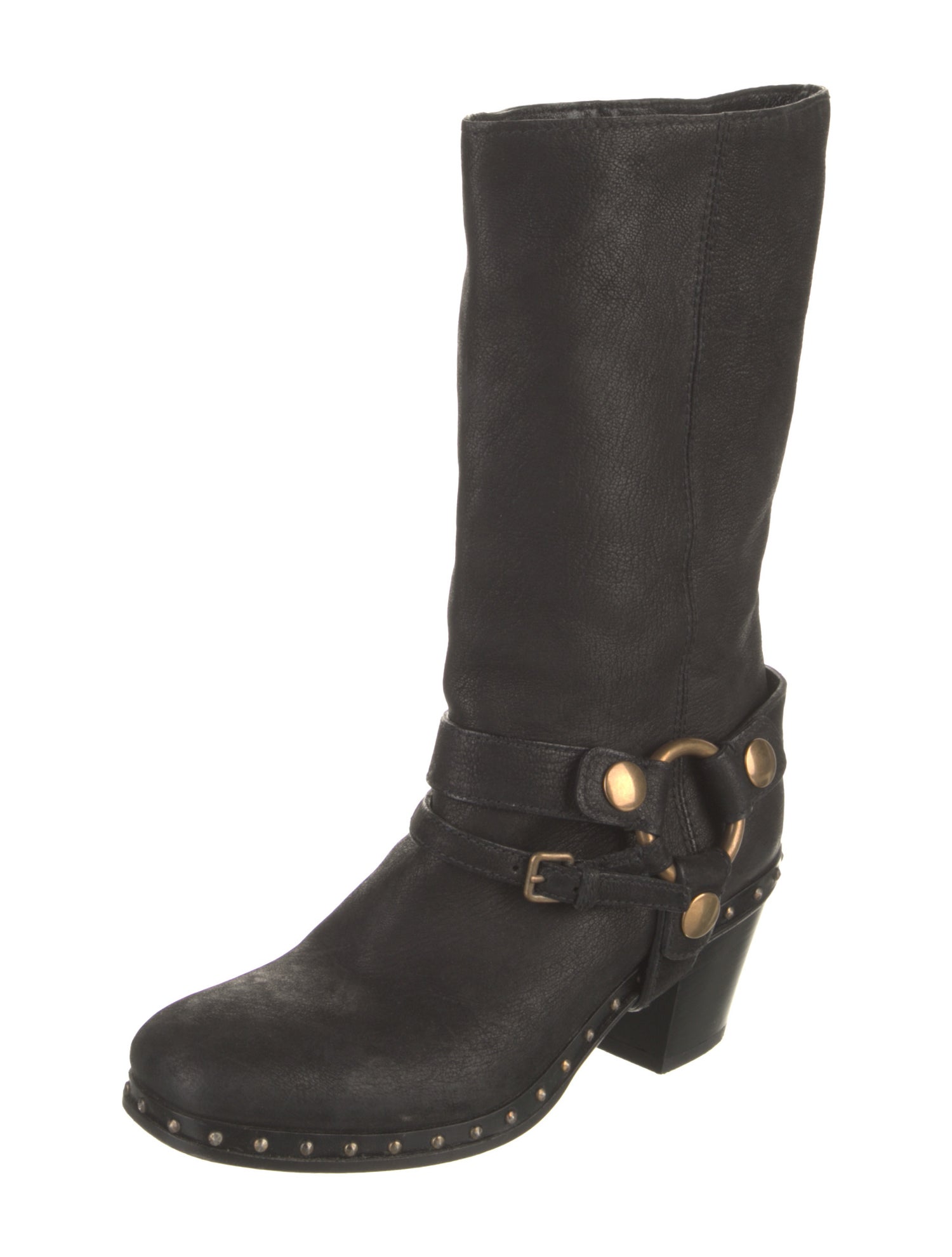Miu Miu Leather Moto Boots