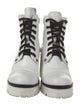 Miu Miu Leather Combat Boots