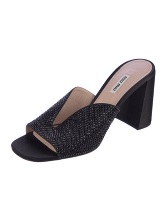 Miu Miu Satin Slides