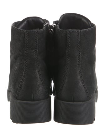 Miu Miu Leather Combat Boots
