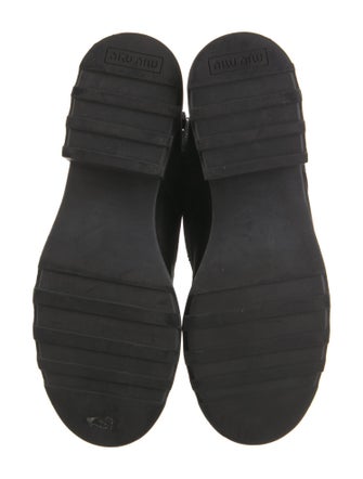 Miu Miu Leather Combat Boots