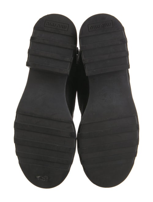 Miu Miu Leather Combat Boots