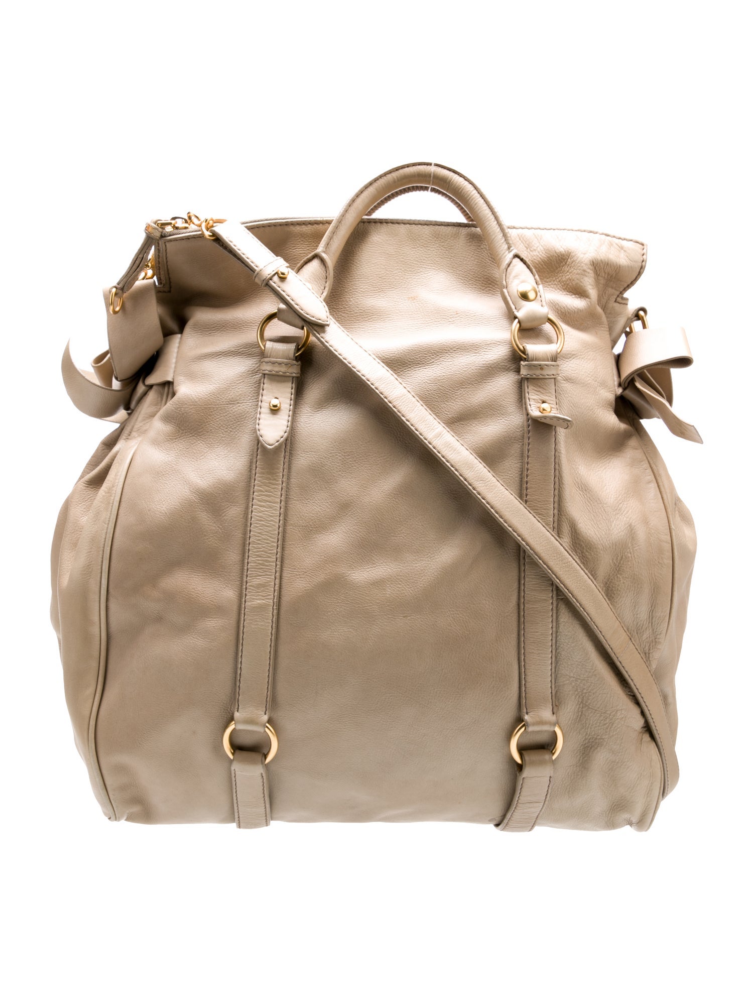 Miu Miu Leather Top Handle Bag