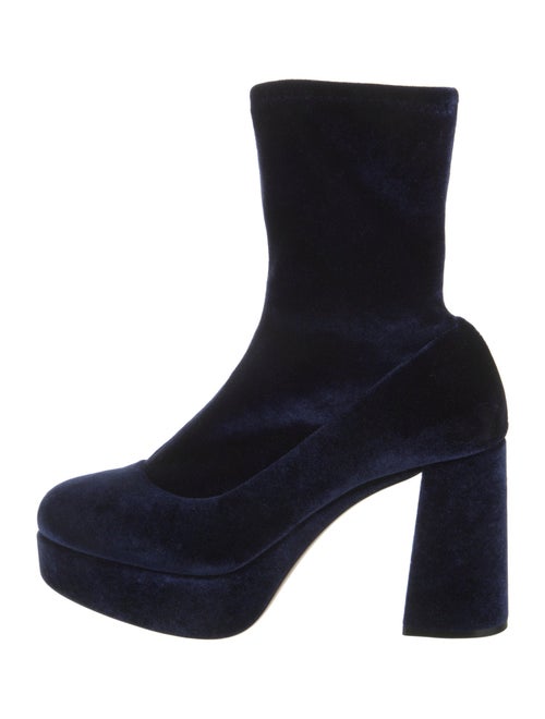 Miu Miu Velvet Sock Boots