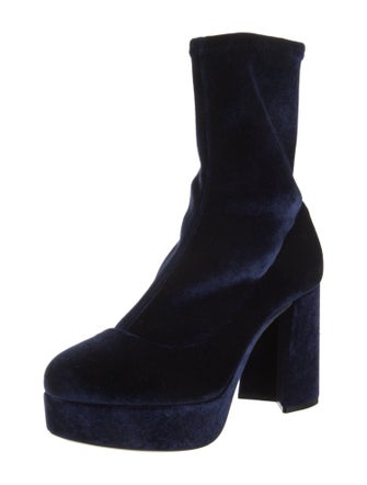 Miu Miu Velvet Sock Boots