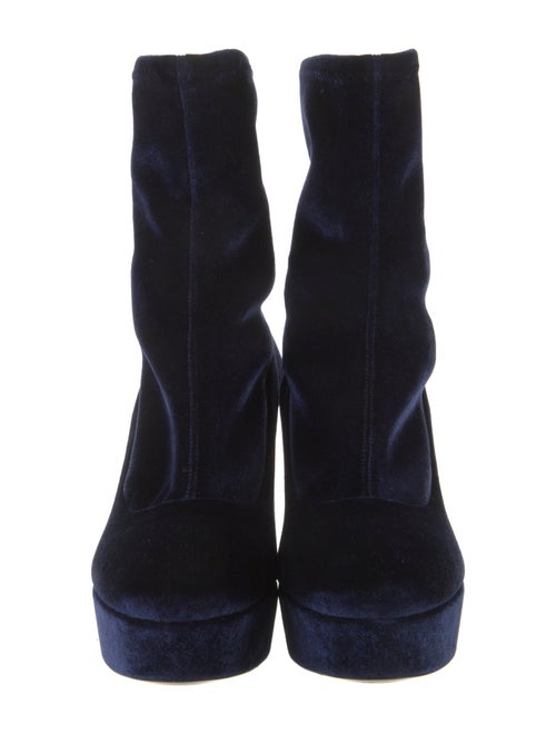 Miu Miu Velvet Sock Boots