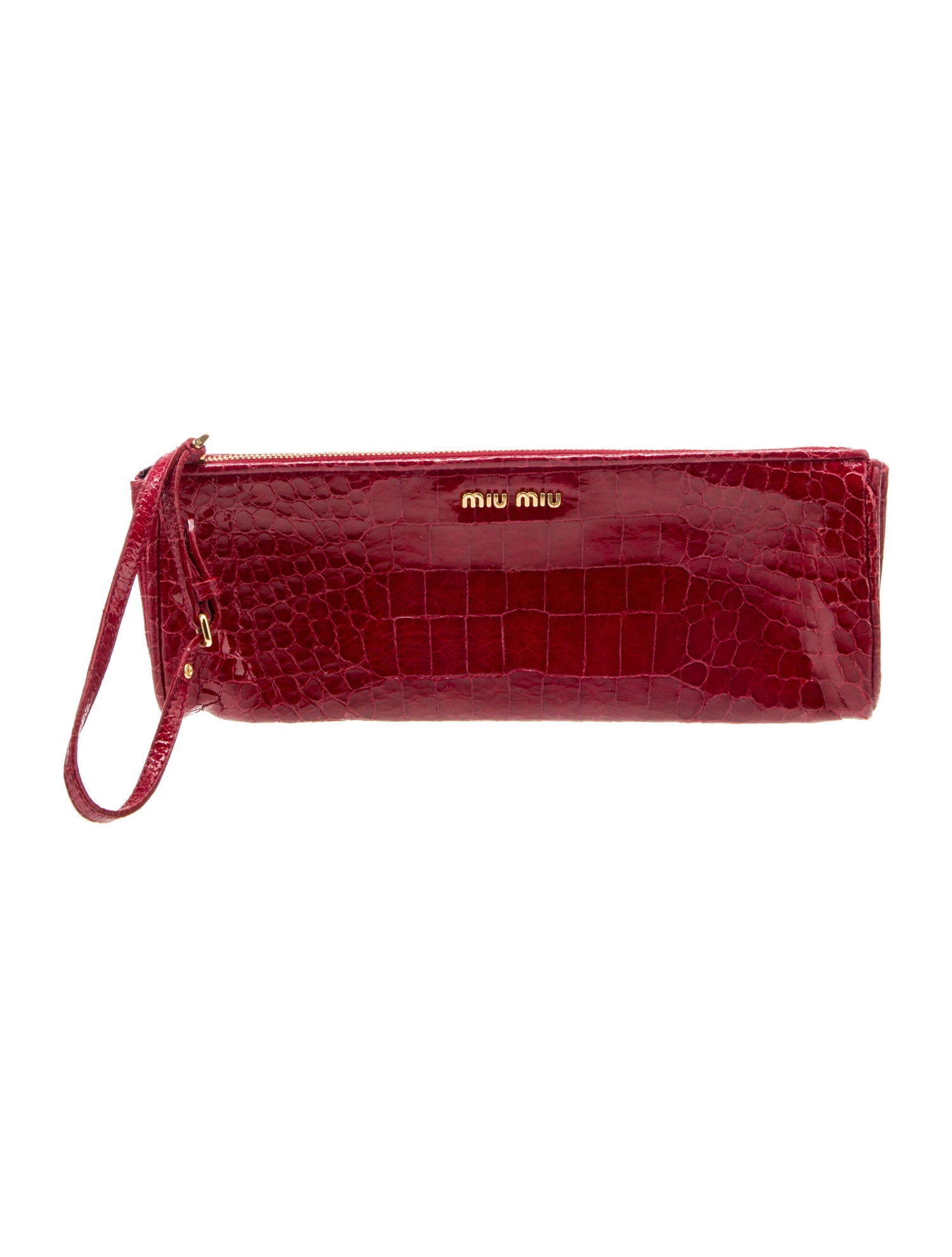 Miu Miu Embossed Leather Clutch