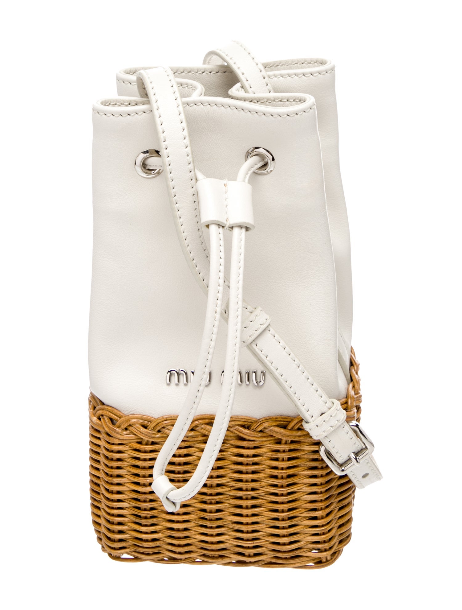 Miu Miu Leather Bucket Bag