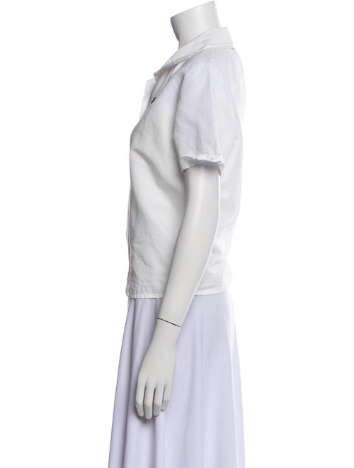 Miu Miu 2025 Short Sleeve Button-Up Top