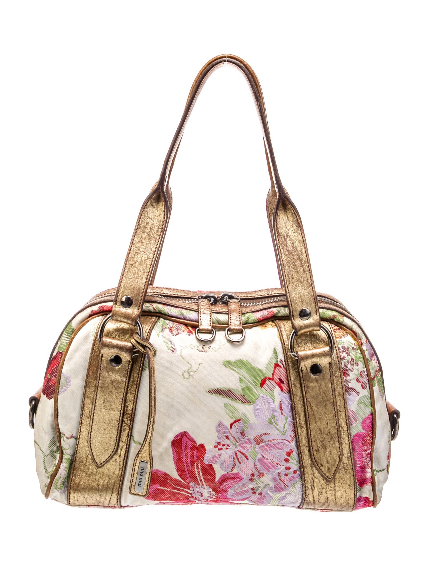 Miu Miu Canvas Shoulder Bag Vintage