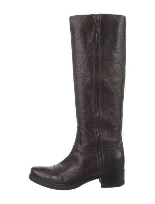 Miu Miu Leather Riding Boots