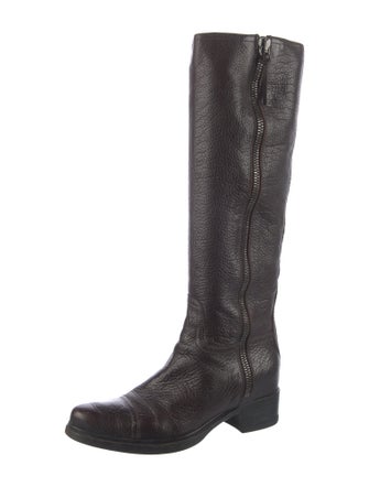 Miu Miu Leather Riding Boots