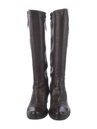 Miu Miu Leather Riding Boots