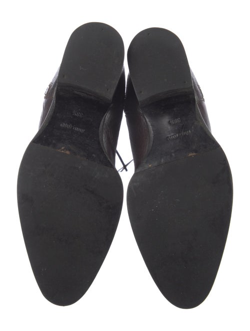 Miu Miu Leather Riding Boots