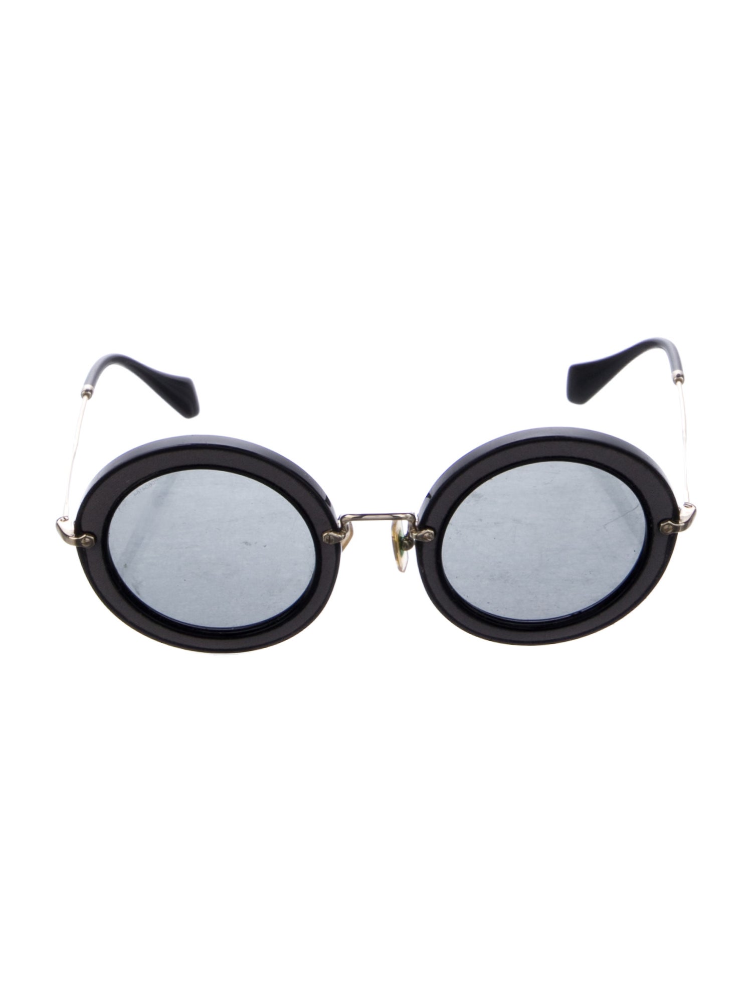 Miu Miu Round Tinted Sunglasses