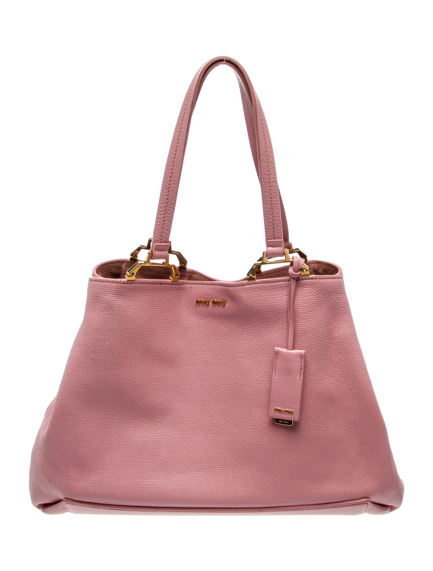 Miu Miu Leather Top Handle Bag