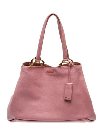 Miu Miu Leather Top Handle Bag