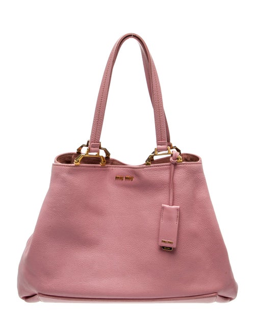 Miu Miu Leather Top Handle Bag