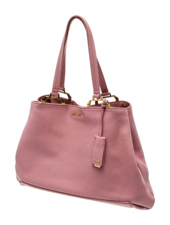 Miu Miu Leather Top Handle Bag